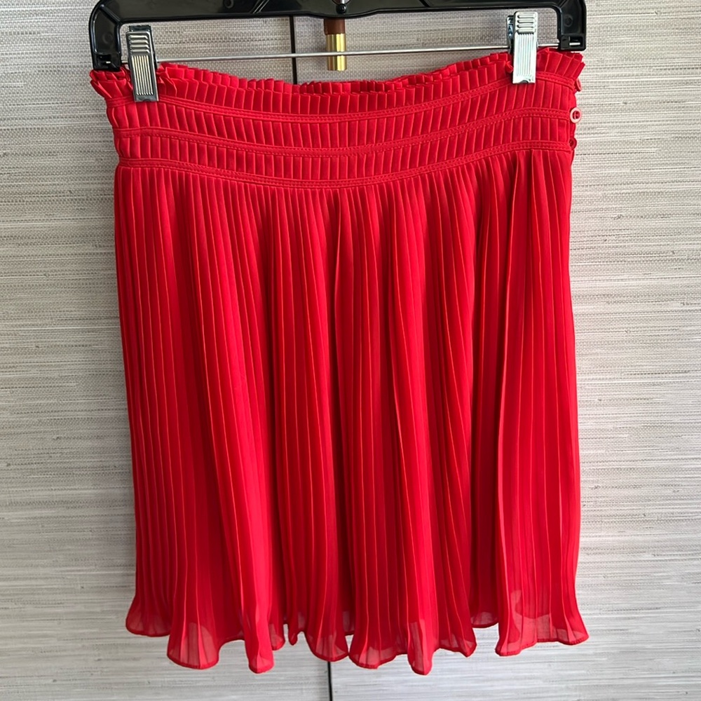 5/48 Pleated High Waisted Mini Skirt - Sz Small